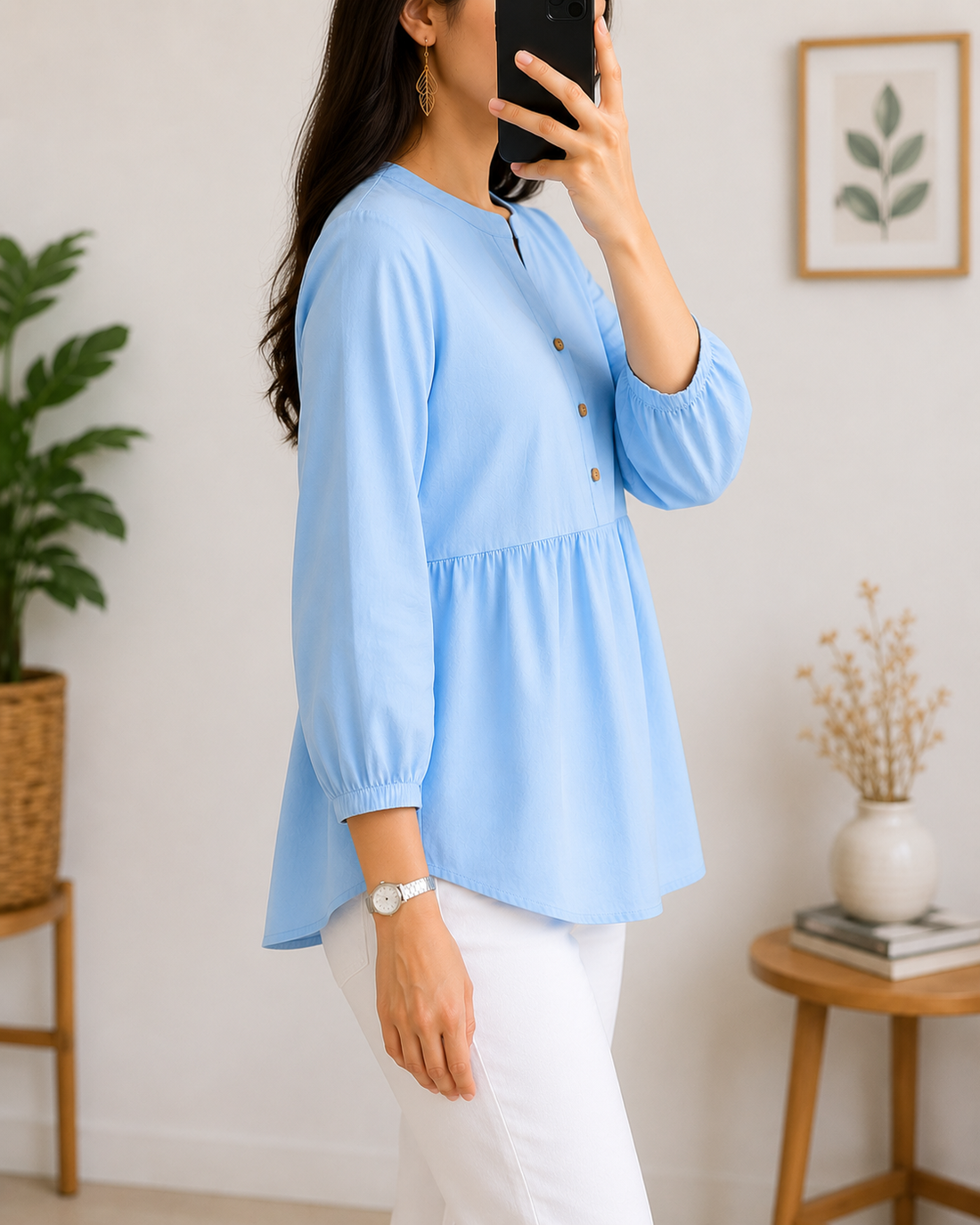 Women's Kurti, Casual Ethnic Wear, Traditional Indian Style, Women Short Kurta, Woman Kurti, Casual Kurta for Woman