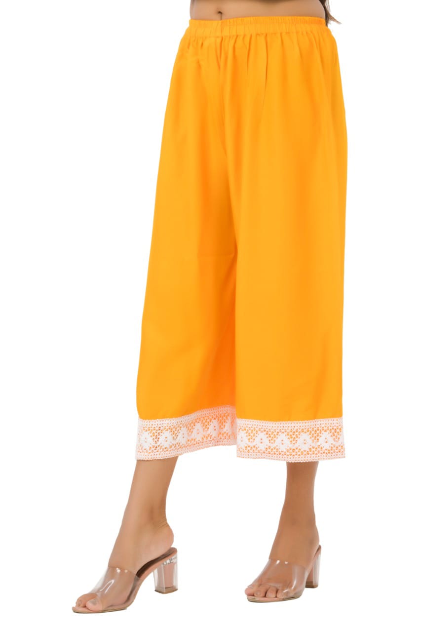 Gujrati Work Style Rayon Kurti With Knee Length Plazo