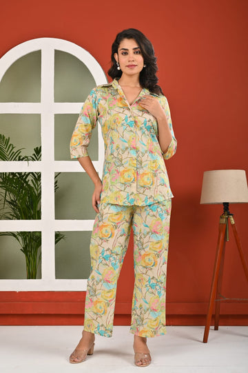 Soft Printed Cotton Cord Set