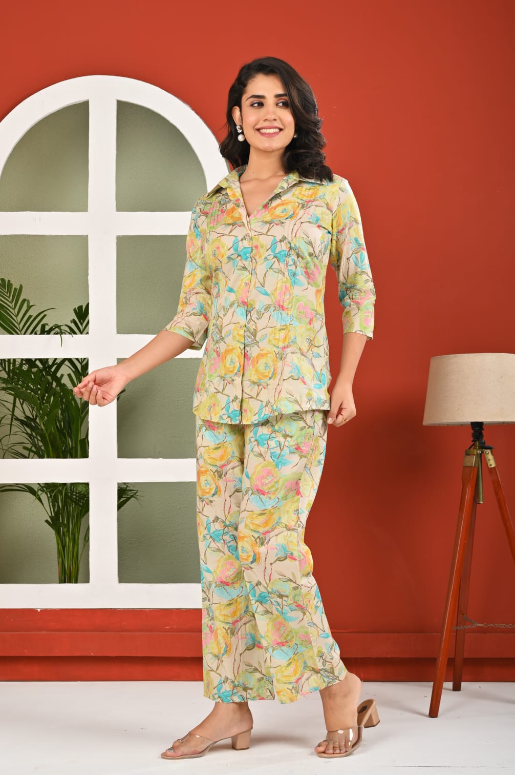 Soft Printed Cotton Cord Set