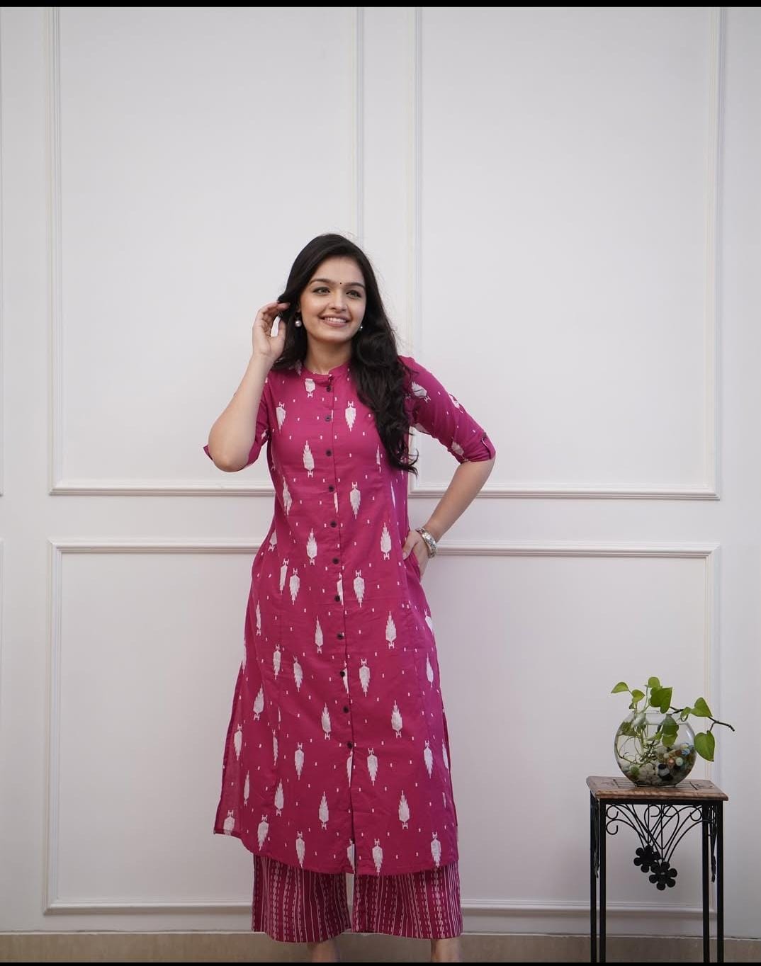 Printed Cotton Cord Set For Women