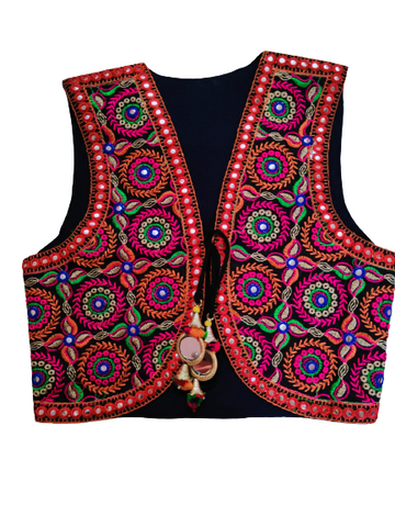 Gujrati Work Embroiderd Jacket/koti For Women